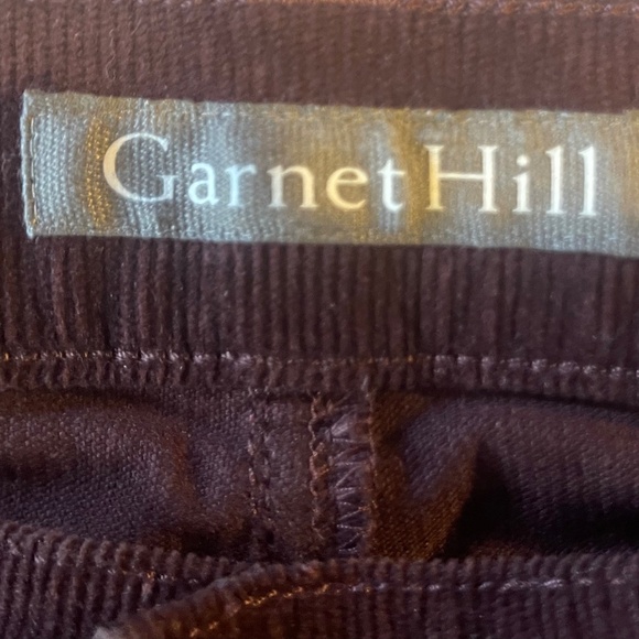Garnet Hill Five-Pocket Cords in great fall wine color - Picture 2 of 4